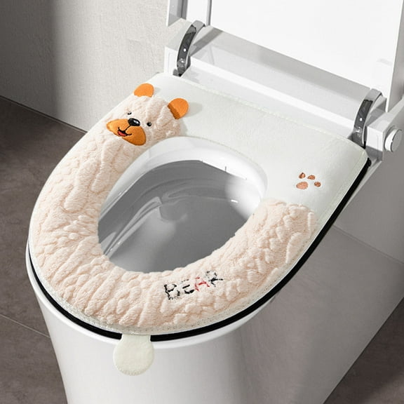 Toilet Seat Covers Clearance Winter Models Of The Toilet Seat Plushs Toilet Seat Cushion Thickened Toilet Seat Washable Toilet Seat Washers