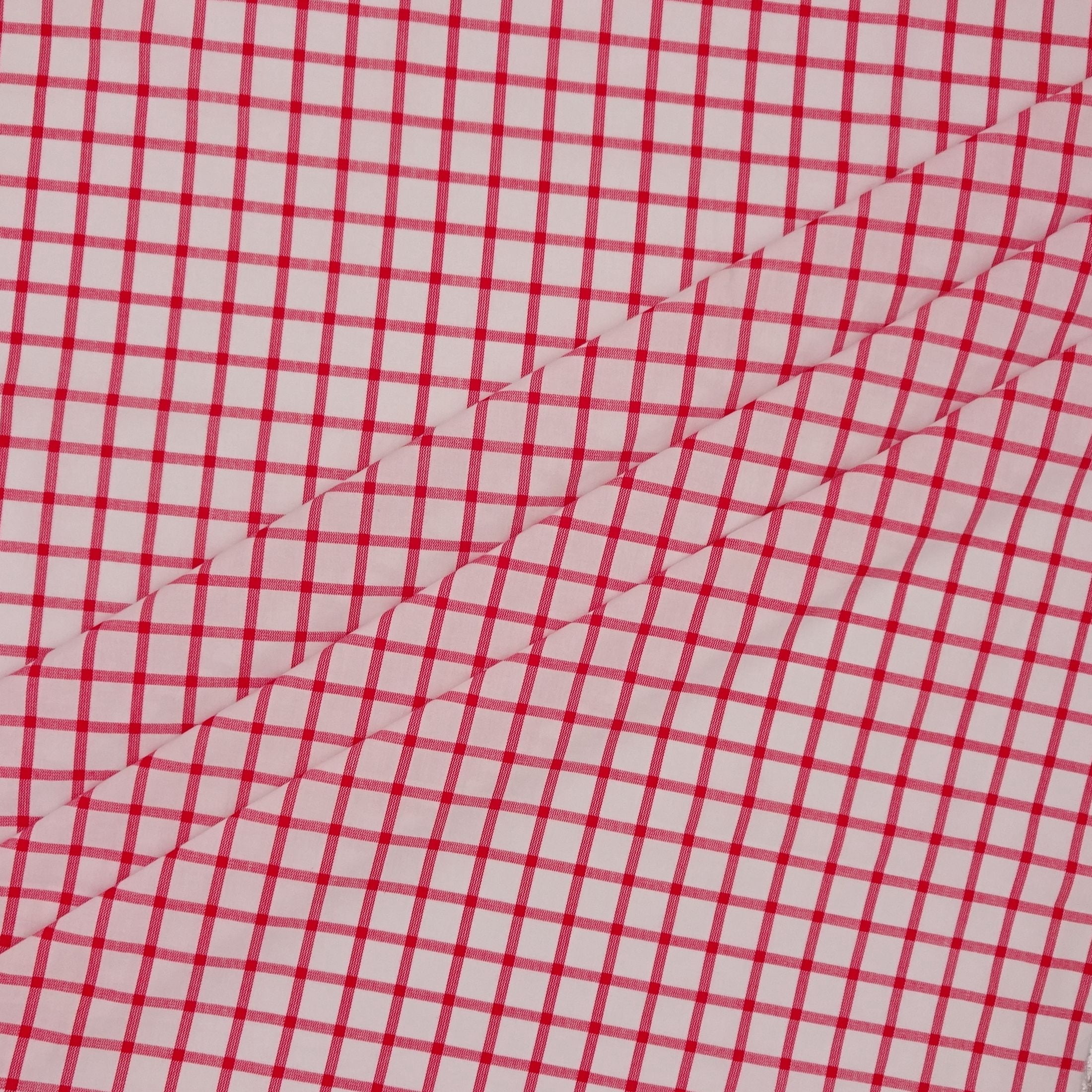 Waverly Inspirations 1 Yard Cut 100% Cotton Picnic Plaid Print Fabric, Poppy Red, 44” Wide for Quilting & Sewing