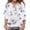 Purple, variant on Women Summer Tops Fashion Womens Tops Printing Splicing V Neck Button Top Shirt Casual Medium Sleeve Elegant Soft T Shirt Lady Fall Top Blouse Bodysuit Athletic Shirts Long Sleeve Cute Green 2XL