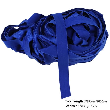 TEHAUX 1Pc Blue Elastic Band Durable Breathable Sewing Ribbon for Clothing Accessories