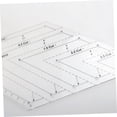 BESTYASH Multi Color Tailor Ruler for Garment Making with Transparent ...