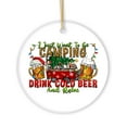 thumbnail image 2 of Festive Camping Lover Christmas Ornament, Holiday RV Camper and Beer Lover Gift, 2 of 5