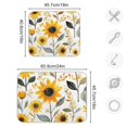 thumbnail image 4 of Yayeee Dish Drying Mat for Kitchen Counter 18"x24" Microfiber Absorbent Pad, White Watercolor Sunflowers, 4 of 7