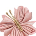 thumbnail image 3 of 2 piezas pinzas para el pelo de mariposa accesorios para peinados ligeros a la moda Hilo Dorado Rosa jinwen Pinza para el cabello, 3 of 8