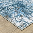 thumbnail image 3 of Oriental Weavers Sumter Washable Area Rug - SUM14 - 3'6" x 5'6" - in Blue/ Ivory - Modern Style, Non-Slip, Stain Resitant, Ultra Low Pile, Entrway, Bedroom Rug, 3 of 3