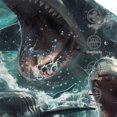 thumbnail image 3 of Fotbe Wave Ocean Animal Shark Gorro Clásico de Béisbol, Gorra Ajustable con Broche Snapback, Gorro de Exterior de Algodón Suave, 3 of 6