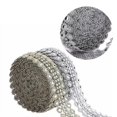 thumbnail image 3 of 2rolls Rhinestone Diamond Mesh Ribbon, 3 of 3