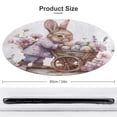 thumbnail image 2 of Easter Bunnies Rabbits Round Small Area Rug, Print Non Slip Washable Floor Mat, Soft Throw Rug for Living Room, Powder Room Entryway, Bathroom, Bedside, 2 of 7