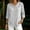 A2 Light Ashy, variant on IPYUI Cotton Gauze Shirts for Women Stand Collar Gingham Blouse Plaid Striped Tops Empire Waist Tops Lightweight Tunic Loose Elbow Sleeve Gauze Shirts Boho Pullover V Neck Loose Fit Summer Outfits