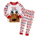 thumbnail image 1 of Pijamas de Navidad para niños, niñas, elfo, Papá Noel, ropa de dormir para niños pequeños, Navidad con sombrero, ropa de dormir, regalo de Año Nuevo, ropa de 2 a 14 años, 1 of 4