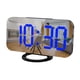 thumbnail image 2 of Despertador digital electrónico con doble USB, función de repetición, luces LE muestran temperatura, fecha para decoración +Azul Sunnimix Despertador digital, 2 of 8