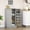 Gray + MDF, variant on Blue 41 Kitchen Pantry Storage Cabinet with 12 Door Shelves, Freestanding MDF Cabinet for Dining Room, Adjustable Shelves for Small Spaces