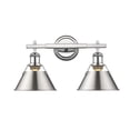 thumbnail image 2 of Yep by Golden Lighting Orwell 2-light Vanity in Chrome and Pewter shade, 2 of 3