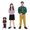 thumbnail image 6 of GOOHOCHY 1 Set 3Pcs Family Figurines Dollhouse People Miniature Design Realistic Models Assorted Color, 6 of 8