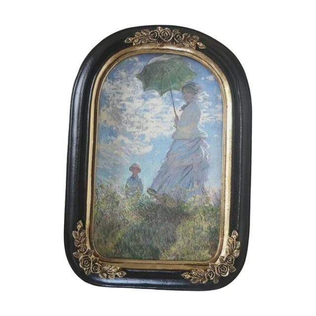 Abbracc Antique Resin Photo Display frame Hanging Picture Display for Kitchen Decoration Black