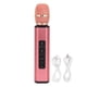 thumbnail image 1 of Micrófono inalámbrico Bluetooth K6, micrófono portátil de mano, máquina de altavoz para PC, teléfonos inteligentes, color rosa, 1 of 5