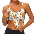 thumbnail image 3 of Daiia Squirrel With Colorful Tail Printed Women's Sports Bra, Breathable Activewear Bra with U-Back Design and Removable Pads, Comfortable and Supportive for Yoga, Workout-X-Large, 3 of 8