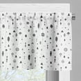 thumbnail image 5 of Ambesonne Tribal Valance & Curtain, Aztec Geometric Design, 55"x36", Black and White, 5 of 6