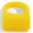 thumbnail image 1 of Bague pour Femmes en Résine Épaisse Simple Bague Empilable, 1 of 10