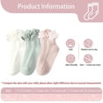 thumbnail image 2 of Ksopiavobs 3 Pairs Ruffle Ankle Socks for Girl, Cotton Princess Style Toddler Dress Sock for Kids 1-10 Years, 2 of 7