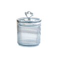 thumbnail image 1 of Airtight Plastic Storage Jars with Lids, Clear Kitchen Pantry Containers for Snacks/Candy/Cotton Balls, Stackable Food-Grade Jars, 1 of 6