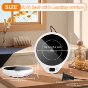 MQ White Beverage Warmers - 3 Temperature Settings, Auto Shut-off