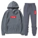 thumbnail image 4 of Chándal para hombre, ropa deportiva para correr, sudaderas informales, pantalones deportivos, ropa de calle, jersey con estampado de letras, sudaderas con capucha de forro polar, traje deportivo, 4 of 5