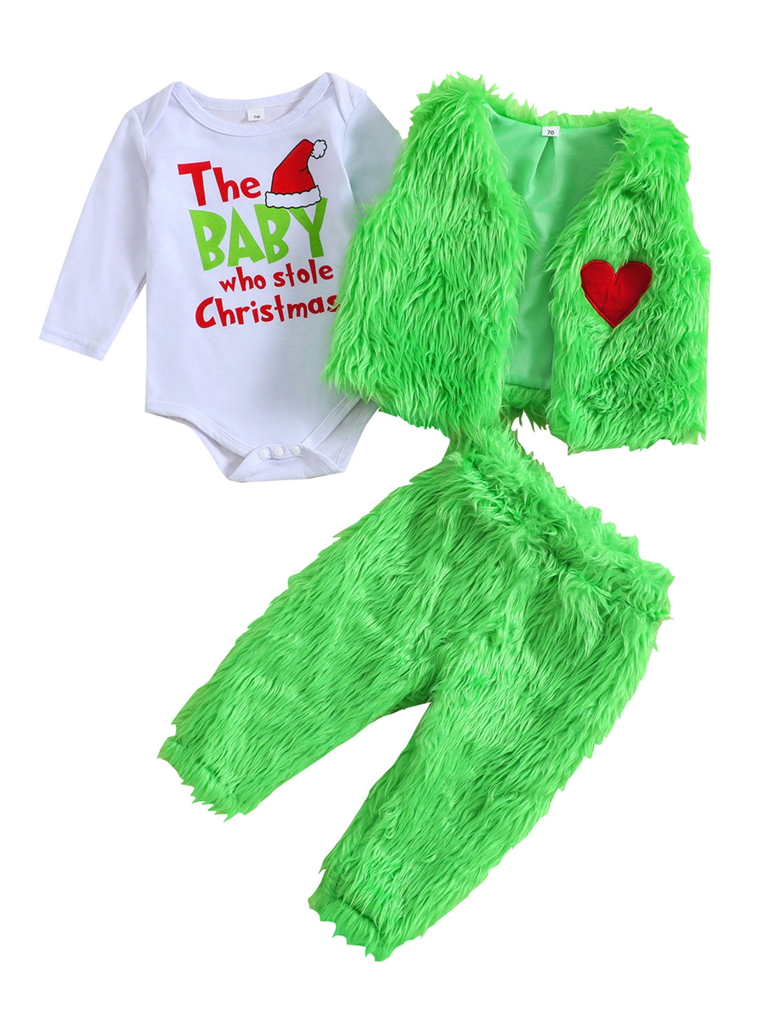 The Baby Who Stole Christmas Outfit Infant Baby Boy Girl Christmas