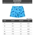 thumbnail image 7 of MADHERO Men's Swim Trunks with Lining Quick Dry Summer Funny Print Swimswear Beach Shorts for Men Blue Coconut Tree Size xl, 7 of 7