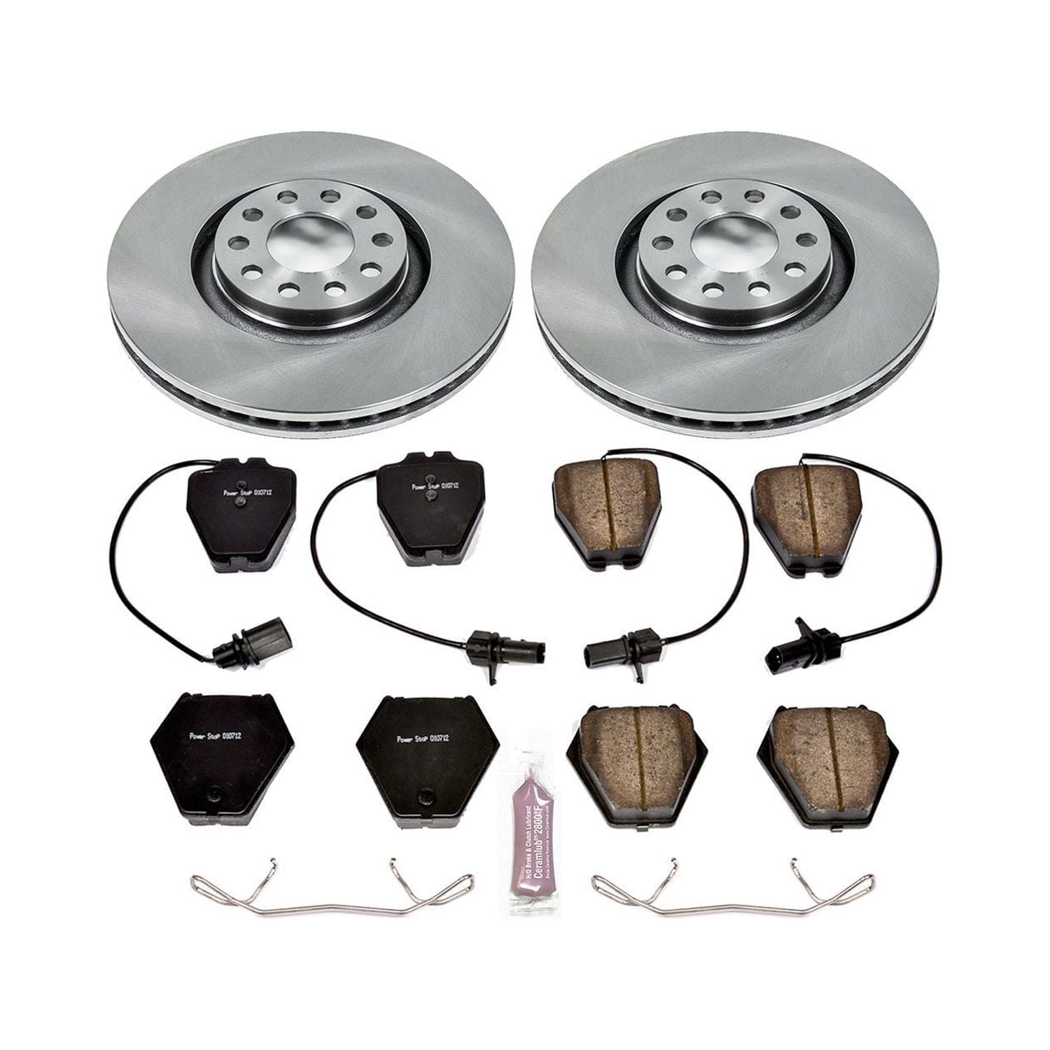 Power Stop Front Stock Replacement Brake Pad and Rotor Kit KOE886