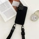 thumbnail image 1 of Funda de teléfono de silicona suave con cordón y correa de collar cruzado, carcasa trasera para iPhone 13, 12, 11, 14 Pro Max, X, XR, XS Max, 7, 8 Plus, SE3, 1 of 4