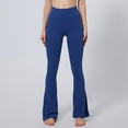 thumbnail image 6 of REALiKUN Flare Scrunch Leggings for Women V Cross Waist Bell Bottom Yoga Pants Bootcut Workout Leggings, 6 of 6