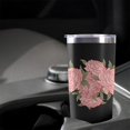 thumbnail image 5 of Rose 20oz Coffee Stainless Steel Mobile Tumblers, Vacuum Insulated Mug with Lid, Spill-Proof Travel Cup for Hot & Cold Drinks, for Coffee, Wine, Cocktails, Christmas, Spring, 5 of 6