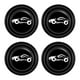 thumbnail image 2 of Junta anticolisión para puerta de coche, protección decorativa con absorción de impactos 4x negro con letrero, 2 of 9