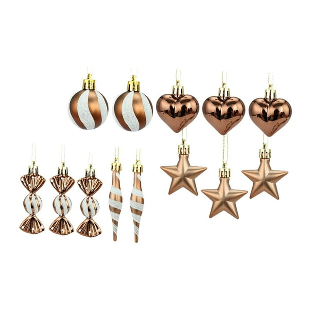 Adornos colgantes decorativos para árbol de Navidad Strade Fareast Limited 13 piezas