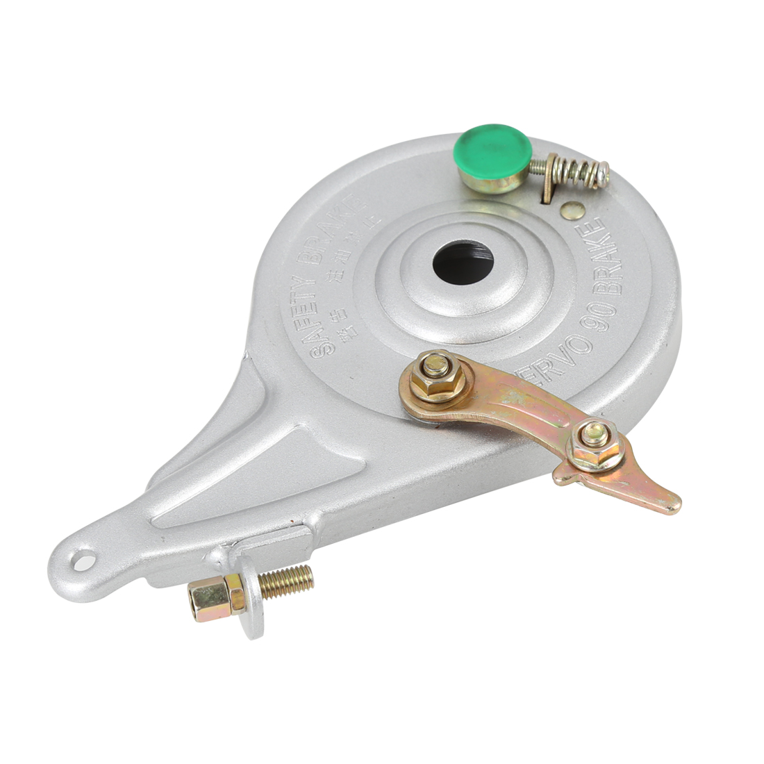 Silver Tone Solid Metal Rear Wheel Brake Drum for Electric Scooter Bike