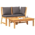 thumbnail image 6 of vidaXL Garden Lounge Set Dark grey Solid acacia wood Medium Modular, 6 of 6
