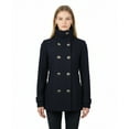 thumbnail image 3 of Jessica Simpson Womens Wool Blend Textured Pea Coat, 3 of 7