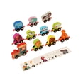 thumbnail image 1 of C Magnetic Wooden Train Set 11 Pieces Matching Game Educational Building Blocks For Children Age 3+ Fun Learning Activity, 1 of 7