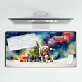 thumbnail image 4 of Merry Christmas and Happy New Year Santa Basset Hound Holiday Xmas Winter Desk Mat Full Keyboard Mouse Pad Bassets Dog Breed Lovers Gifts Idea Large Mousepad - 00024, 4 of 5