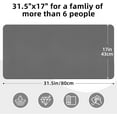 thumbnail image 2 of Kitchen Dish Drying Mat, 31.5"x17" Extra Large Dish Drying Mats for Kitchen Counter, Super Absorbent Dish Mat, Diatomite Coffee Mat Heat Resistant Mat with Anti-slip Rubber Backed (Grey,1 Pack), 2 of 7