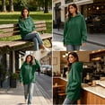 thumbnail image 5 of SYwaren Casual Hoodie for Women Oversized Pullover Long Sleeve Sweatshirt Side Slit with Pockets Tops, 5 of 9