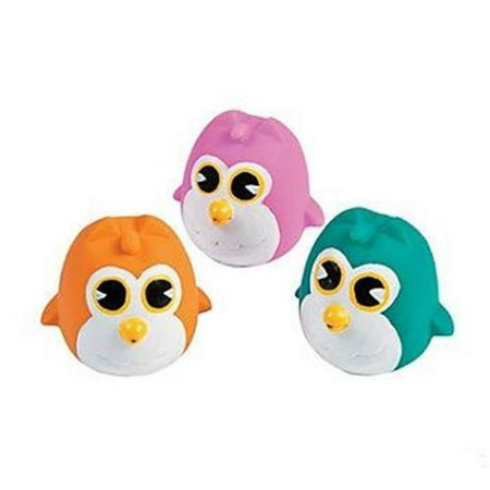 12 owl squirters - squeeze owl toy water squirters