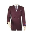 thumbnail image 3 of Men Apollo King Double Breasted Suit Classic Peak Lapel Pleated DM29 Burgundy, 3 of 11