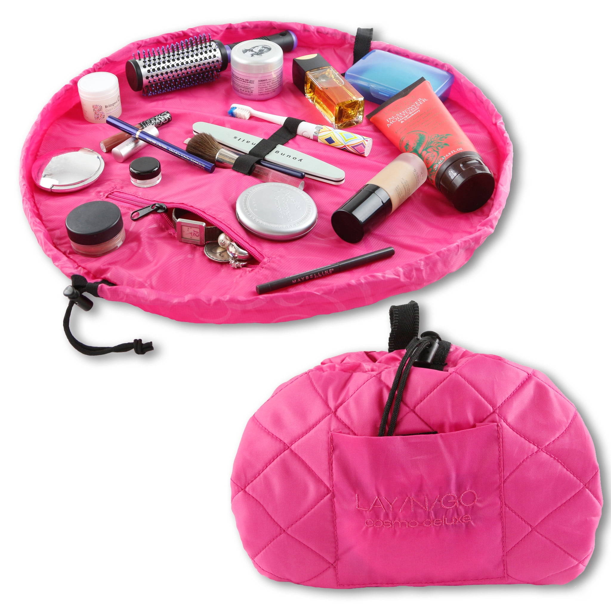 LaynGo COSMO DELUXE (22") Pink Cosmetic Bag, Travel Organizer