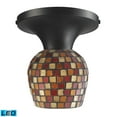 thumbnail image 1 of ElkGroup International LED 10152/1DR-MLT- Celina 1-Light Semi-Flush en Rouille Foncée et Verre Multi Fusion - LED, 1 of 1
