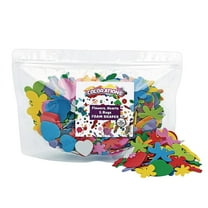 Colorations Flowers, Hearts & Bug Foam Shapes - 500 Pieces