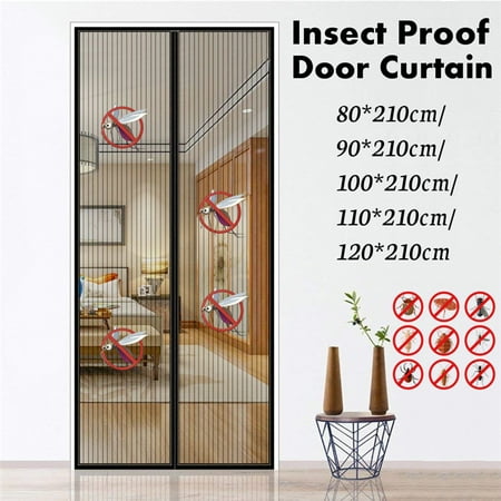 47 X 83 Magnetic Screen Door Mesh Window Curtain Keeps Mosquitoes