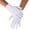 white, variant on Formal White Dress Gloves 1 Pair - Tuxedo Honor Guard Santa Costume Gloves for Men & Women, Poly-Cotton Blend with 3-Ribbon Design, Jewelry Coin Handling Inspection Winter Mittens