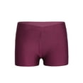 thumbnail image 2 of MSemis Kids Girls Boy Shorts Panties Underpants Athletic Swimming Gymnastics Booty Shorts Burgundy 9-10, 2 of 5